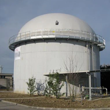 Dvojitý membránový plynový balón na střeše