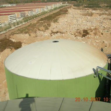 Jednoramenný membránový bioplynový obal na fermentoru